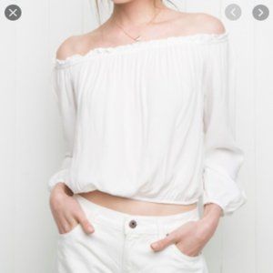 brandy melville off the shoulder shirt
